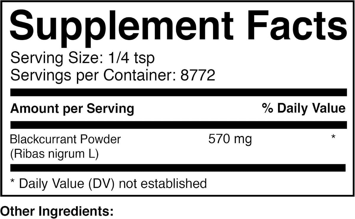 Prescribed For Life Blackcurrant Fruit Powder, 5 kg (11 lb) - görsel 2