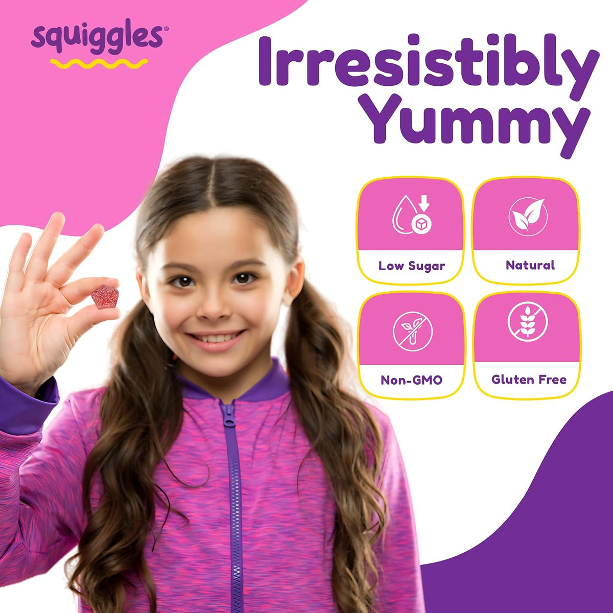 Squiggles Sniffle Berries Elderberry Gummies with Bee Propolis & Echinacea (100 Count) - görsel 4