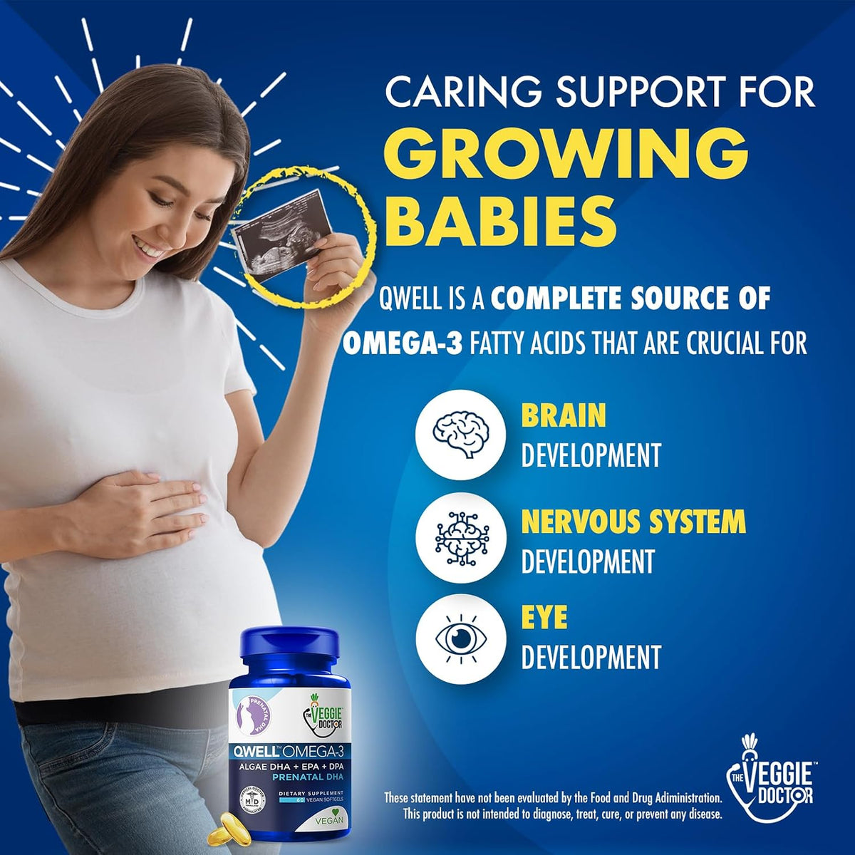 Vegan Prenatal Vitamins with DHA & Vitamin E – 60 Soft gel capsule Capsules - görsel 3