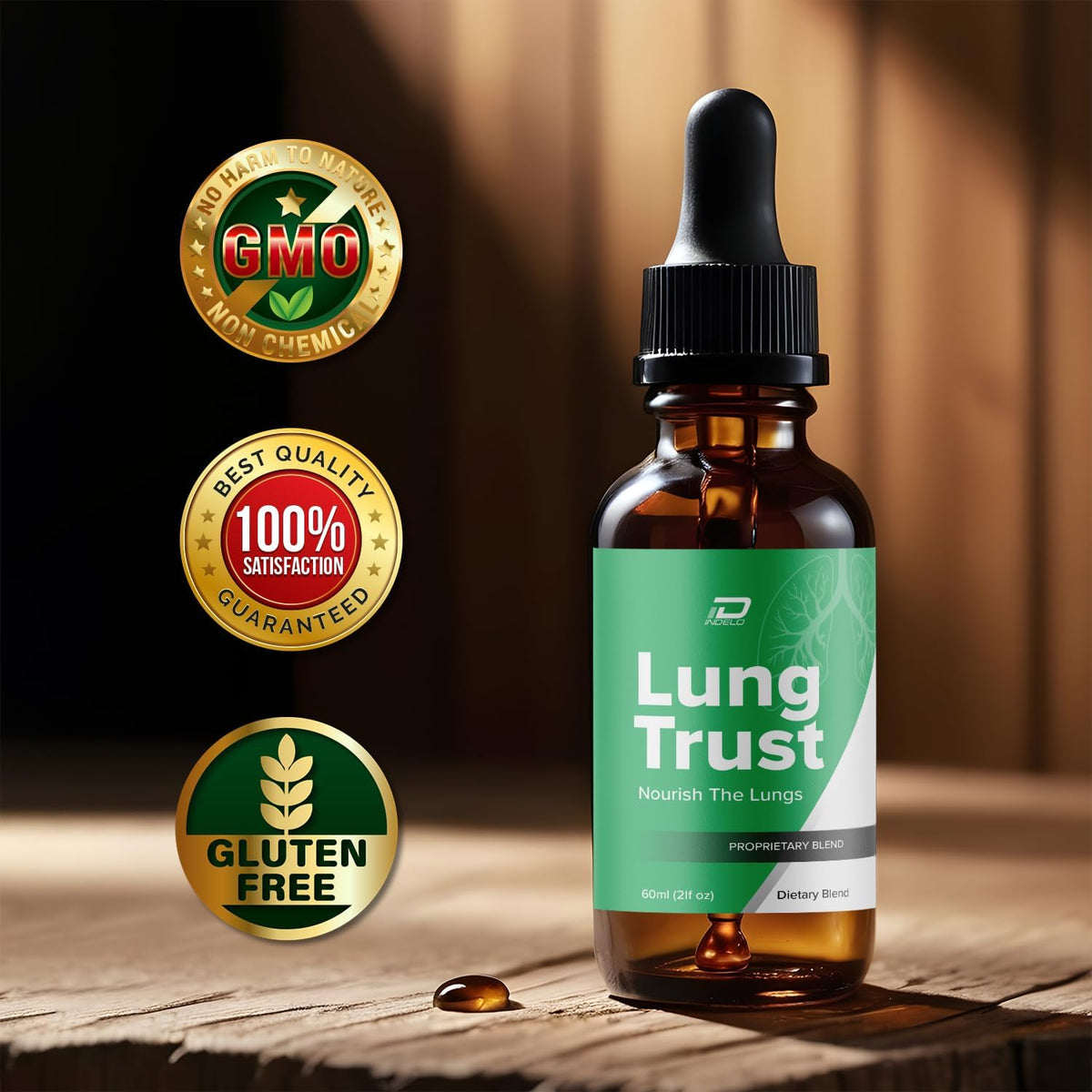 Lung Trust Liquid Supplement – Maximum Strength Herbal Drops, 60ml (One Month's Supply) - görsel 3