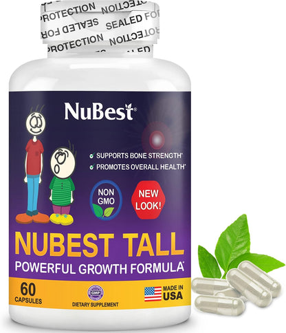 NuBest Tall - Bone Strength & Growth Supplement for Children & Teenagers - 60 Capsules