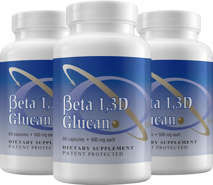 Transfer Point Beta 1,3D Glucan 500 mg, 120 Capsules (Pack of 2)