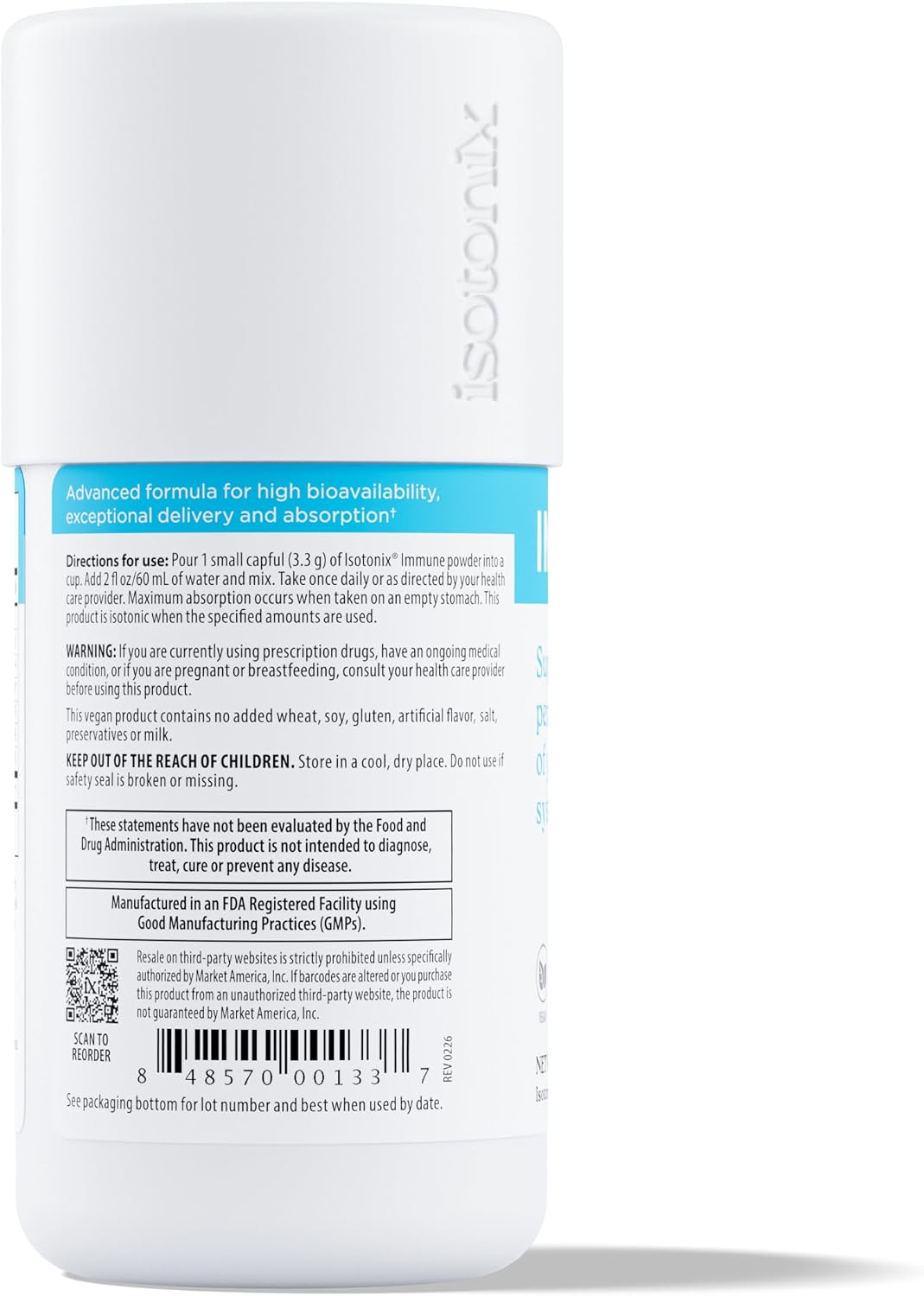 Isotonix Immune – Wellmune Immune Support Supplement (30 Servings) - görsel 3