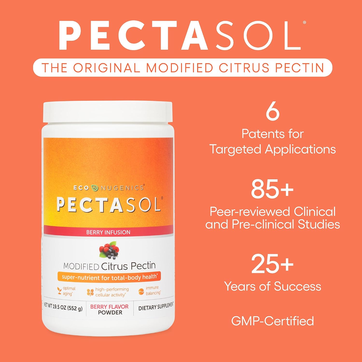 PectaSol Modified Citrus Pectin – Berry Powder, 551g - görsel 4