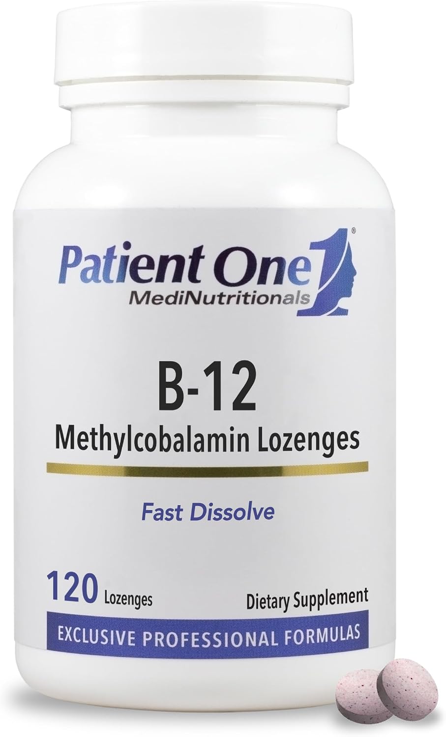 Patient One Vitamin B12 2000mcg Lozenges - Methylcobalamin, 120 Count - görsel 1