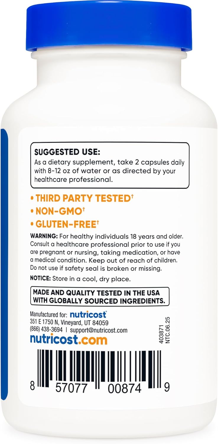 Nutricost Mucuna Pruriens 400mg, 120 Capsules - 800mg Per Serving - görsel 4