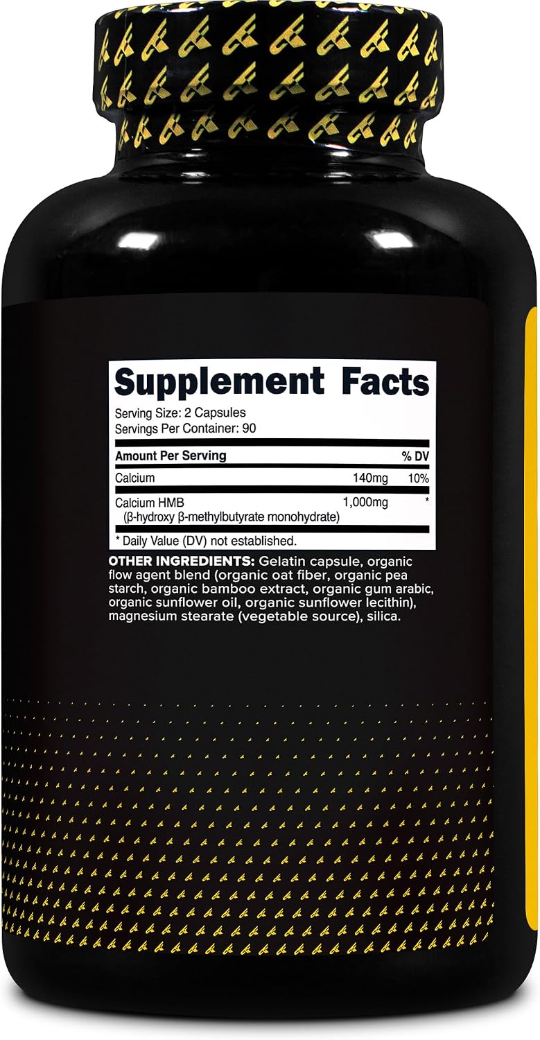 Primaforce HMB (Beta-Hydroxy Beta-Methylbutyrate) 1000mg, 180 Capsules - görsel 4