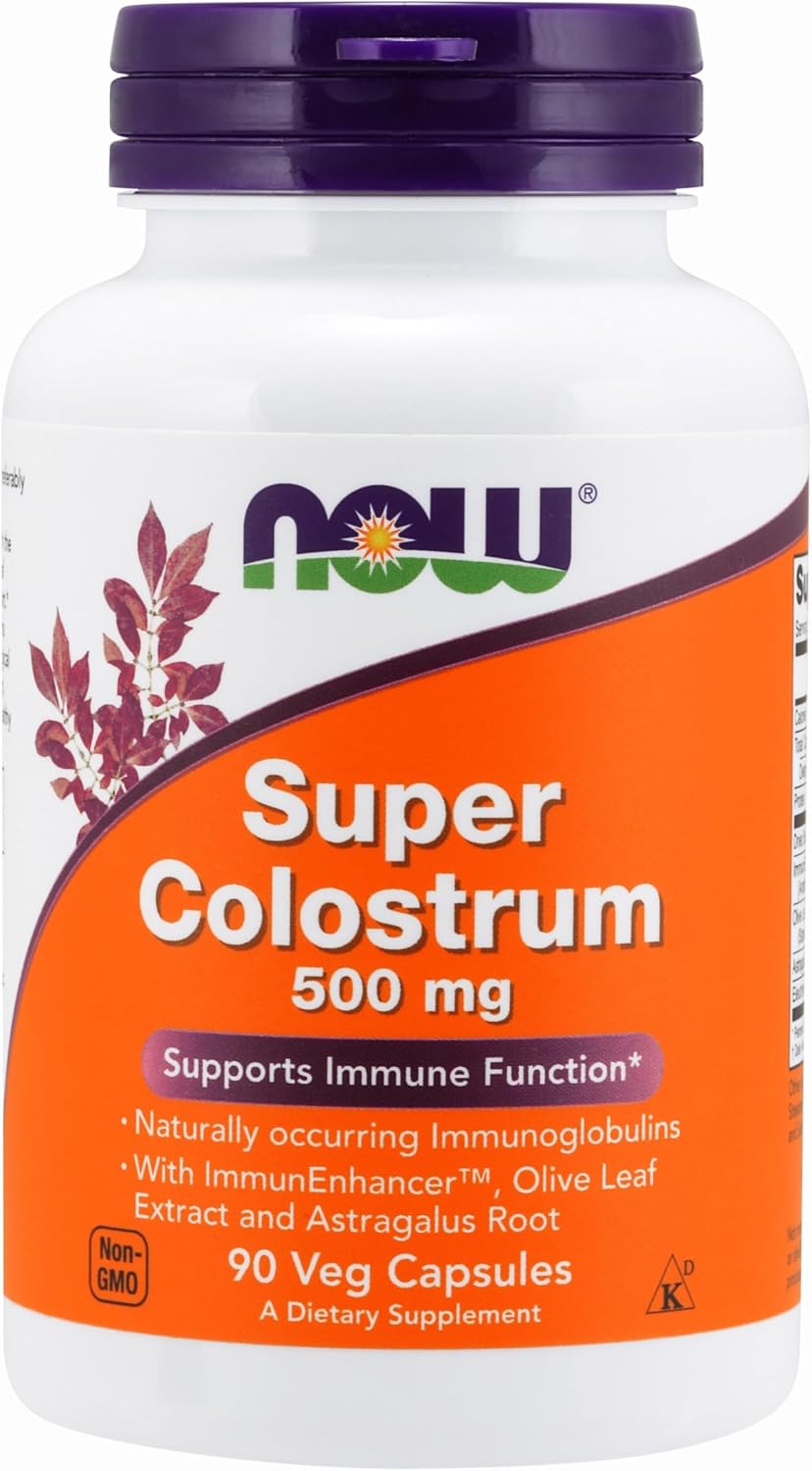 NOW Foods Super Colostrum 500 mg - 90 Veg Capsules - görsel 1