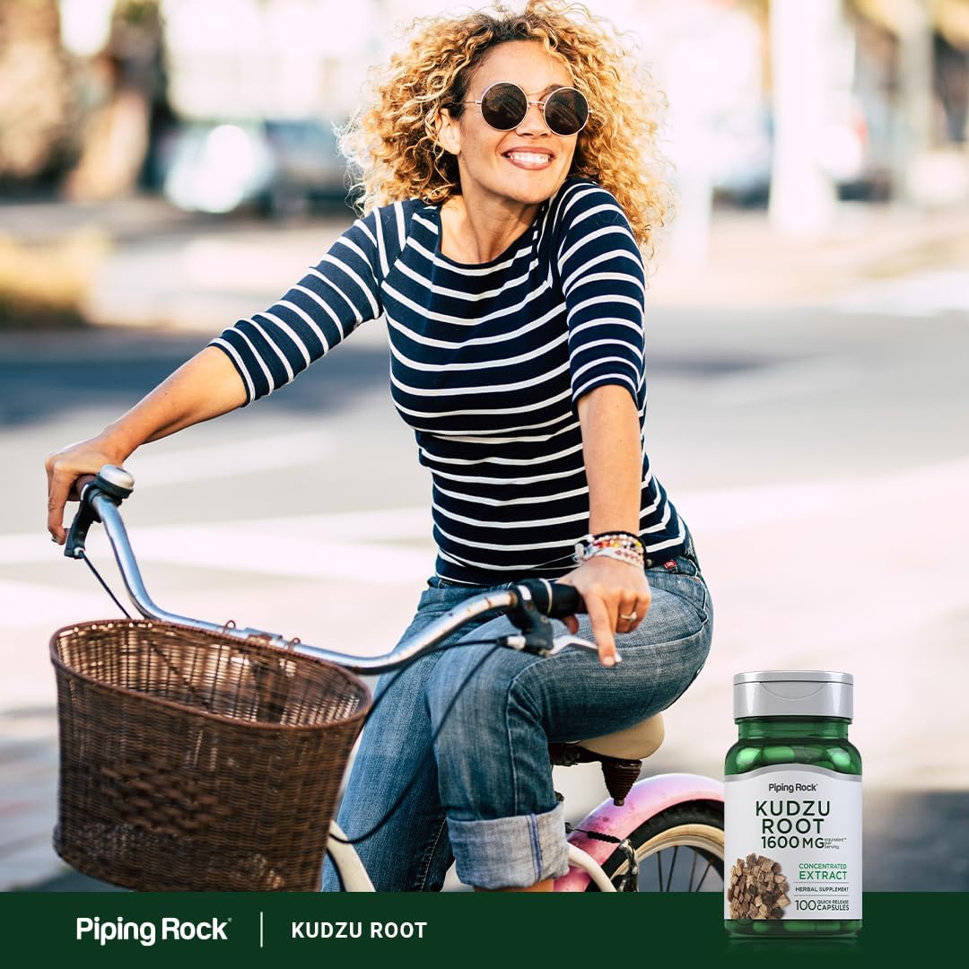 Piping Rock Kudzu Root Capsules | 100 Capsules | Super Concentrated Extract | Non-GM & Gluten-free Food Supplement - görsel 6