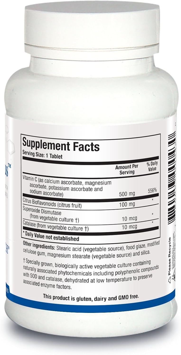 Biotics Research Bio C Plus – Mixed Mineral Ascorbate Vitamin C with Citrus Bioflavonoids, 100 Tablets - görsel 2