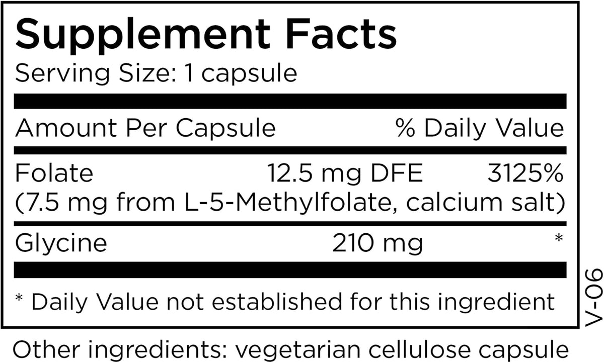MethylPro L-Methylfolate 7.5 mg - Active Folate (5-MTHF) for Cognitive Function & Focus - 30 Capsules - görsel 2