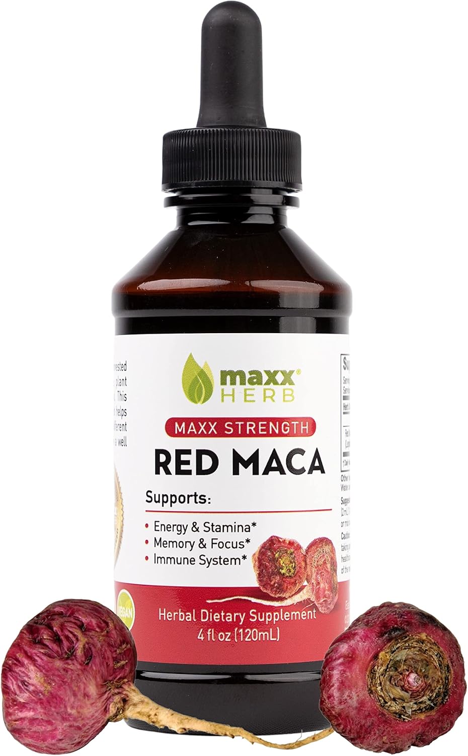 Red Maca Root Extract - Max Strength Liquid Drops, 4 Bottles (240 Servings) - görsel 7