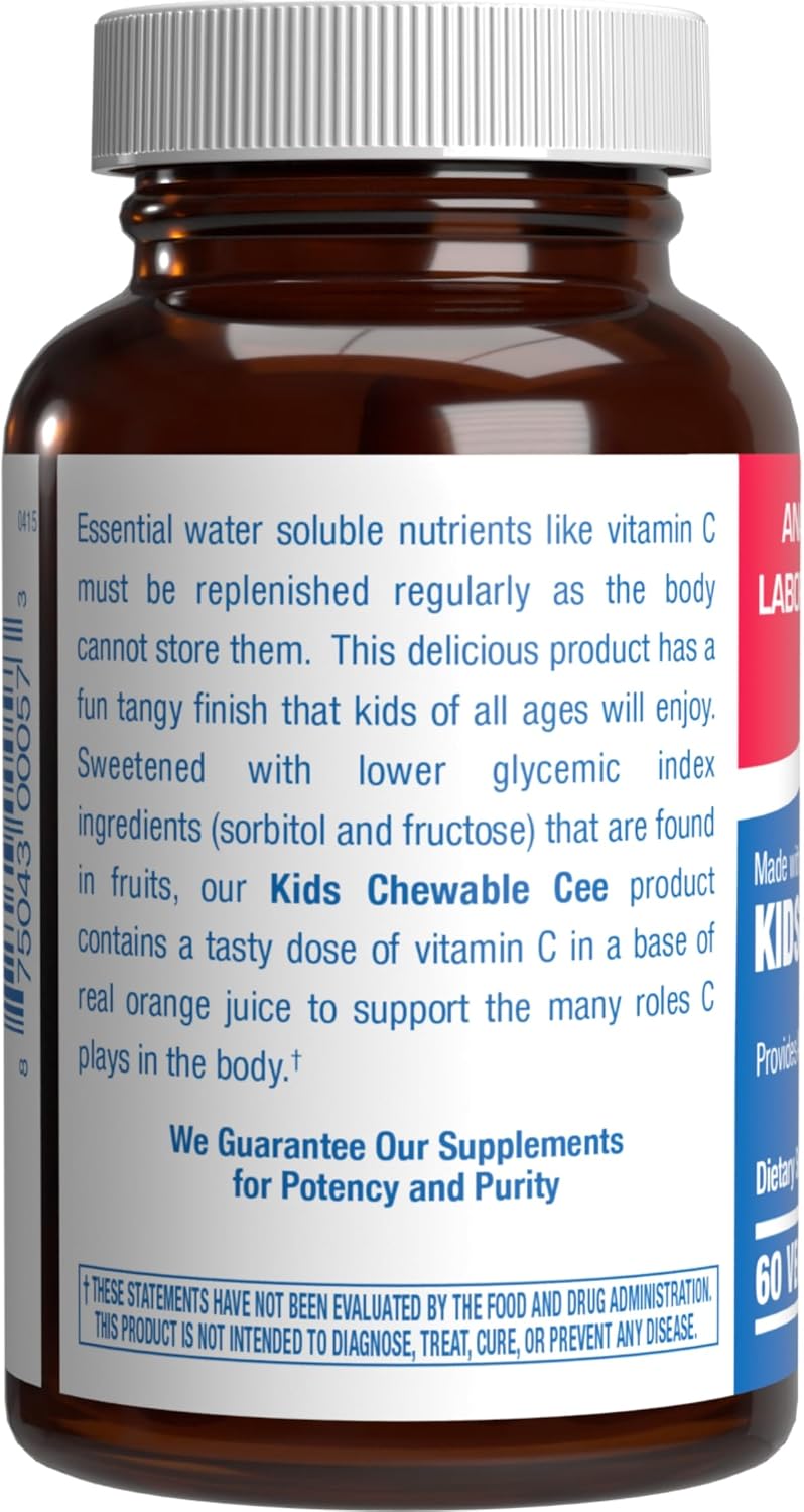 Kids Vitamin C Chewable Tablets – Delicious & Nutritious Chewable Vitamin C for Children's Immune Support and Overall Wellness – Made with Real Oranges and No Artificial Flavours or Colours – 60 Servings - görsel 2