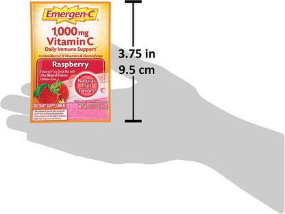 Alacer Emergen-C, Raspberry, 30 Sachets