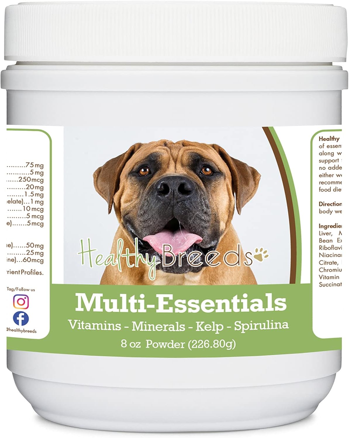 Healthy Breeds Boerboel Multi-Essentials Powder for Dogs (227 g) - görsel 1