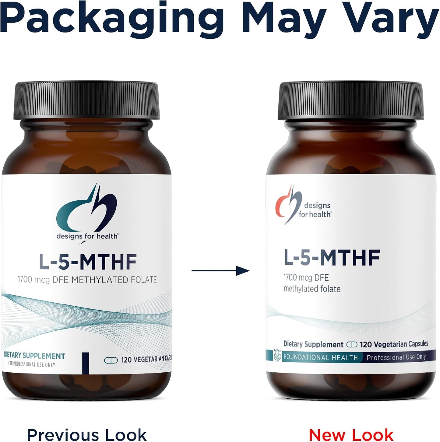 Designs for Health L-5-MTHF - Quatrefolic L-Methylfolate Supplement 1mg (1700mcg DFE) - Methylated Folate for Women and Men - Supports Methylation - Non-GM, Gluten-free (120 Capsules) - görsel 4