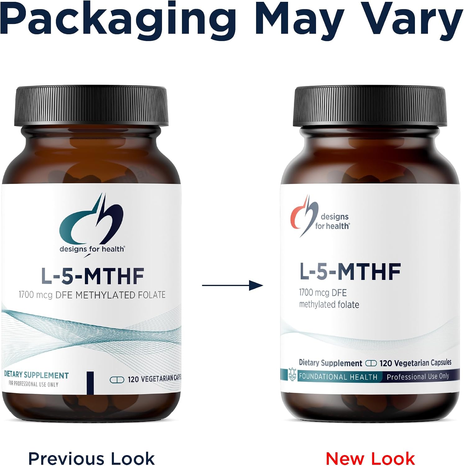 Designs for Health L-5-MTHF - Quatrefolic L-Methylfolate Supplement 1mg (1700mcg DFE) - Methylated Folate for Women and Men - Supports Methylation - Non-GM, Gluten-free (120 Capsules) - görsel 4