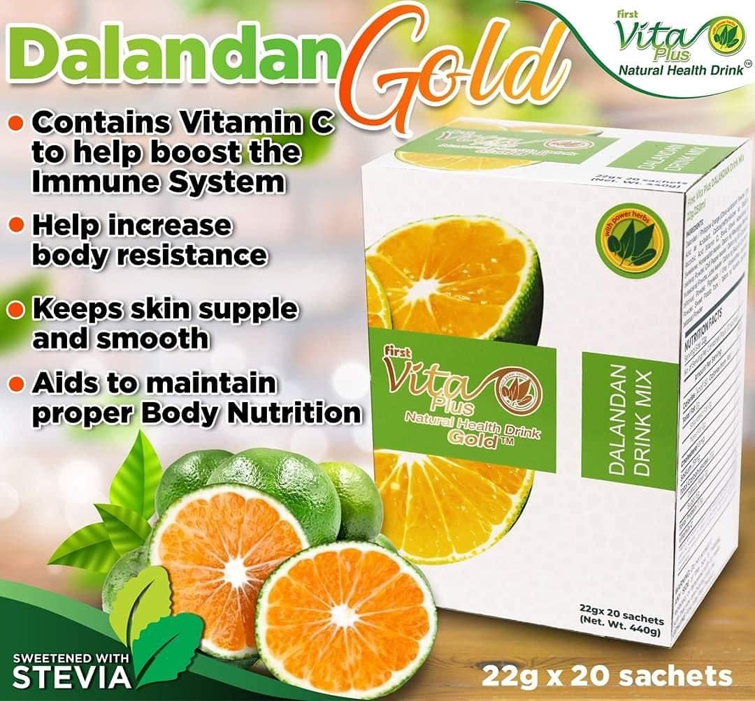 First Vita Plus Natural Health Drink Dalandan GOLD – 40 Sachets (2 Boxes) - görsel 2