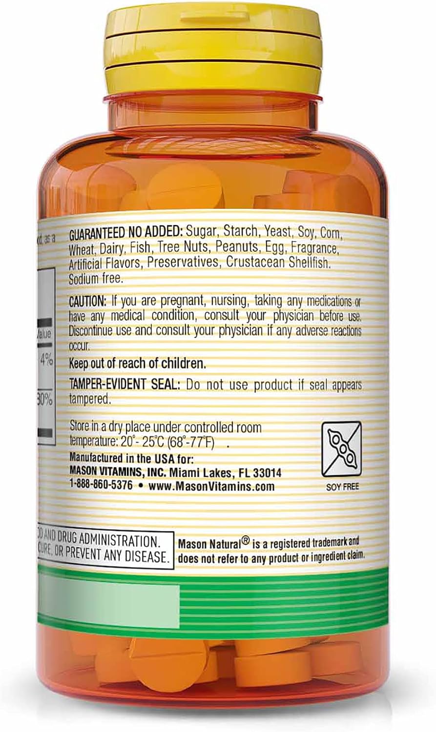 MASON NATURAL Vitamin B12 50 mcg with Calcium, 300 Tablets (3-Pack) - görsel 3