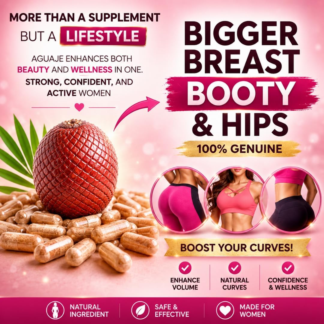 Bigger Hips & Bum – Aguaje Capsules for Women 2 Pack (2 Month Supply) – Natural Oestrogen Support – CurvyFruit Original - görsel 3