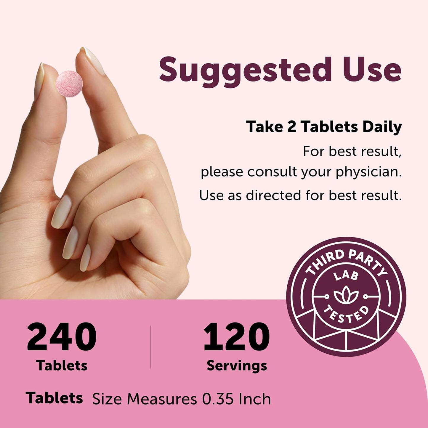 Micro Ingredients Vitamin B12 5,000 mcg | Methylcobalamin – 240 Chewable Tablets | Fast Dissolve, Natural Strawberry Flavour | Vegan, Non-GMO, Gluten-free - görsel 4