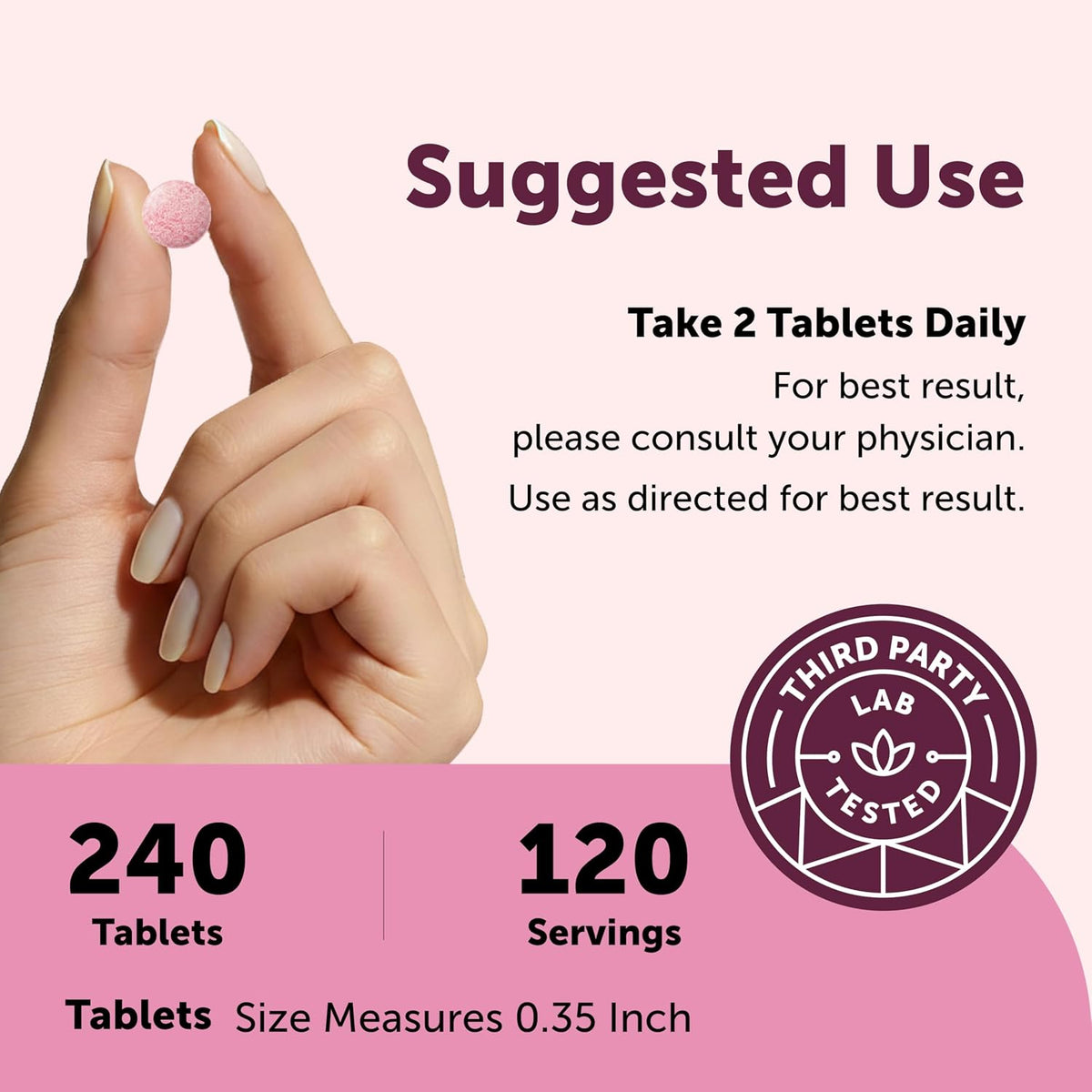Micro Ingredients Vitamin B12 5,000 mcg | Methylcobalamin – 240 Chewable Tablets | Fast Dissolve, Natural Strawberry Flavour | Vegan, Non-GMO, Gluten-free - görsel 4