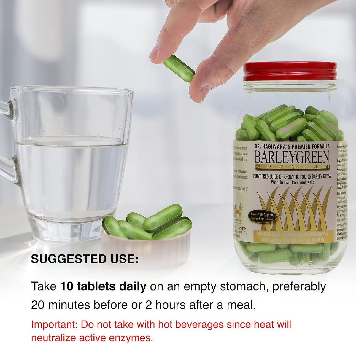 Dr. Hagiwara's Premium Tablets Food Supplement with Kelp & Brown Rice (280 Tablets) - görsel 4