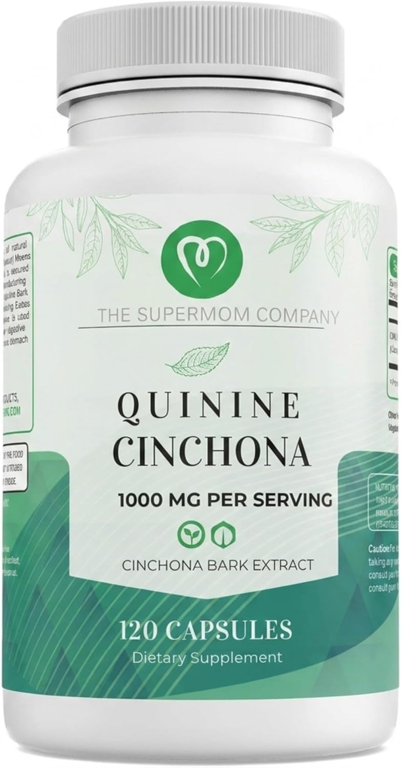 Quinine Cinchona Bark Extract 1000 mg – Herbal Food Supplement – 120 Capsules - görsel 1