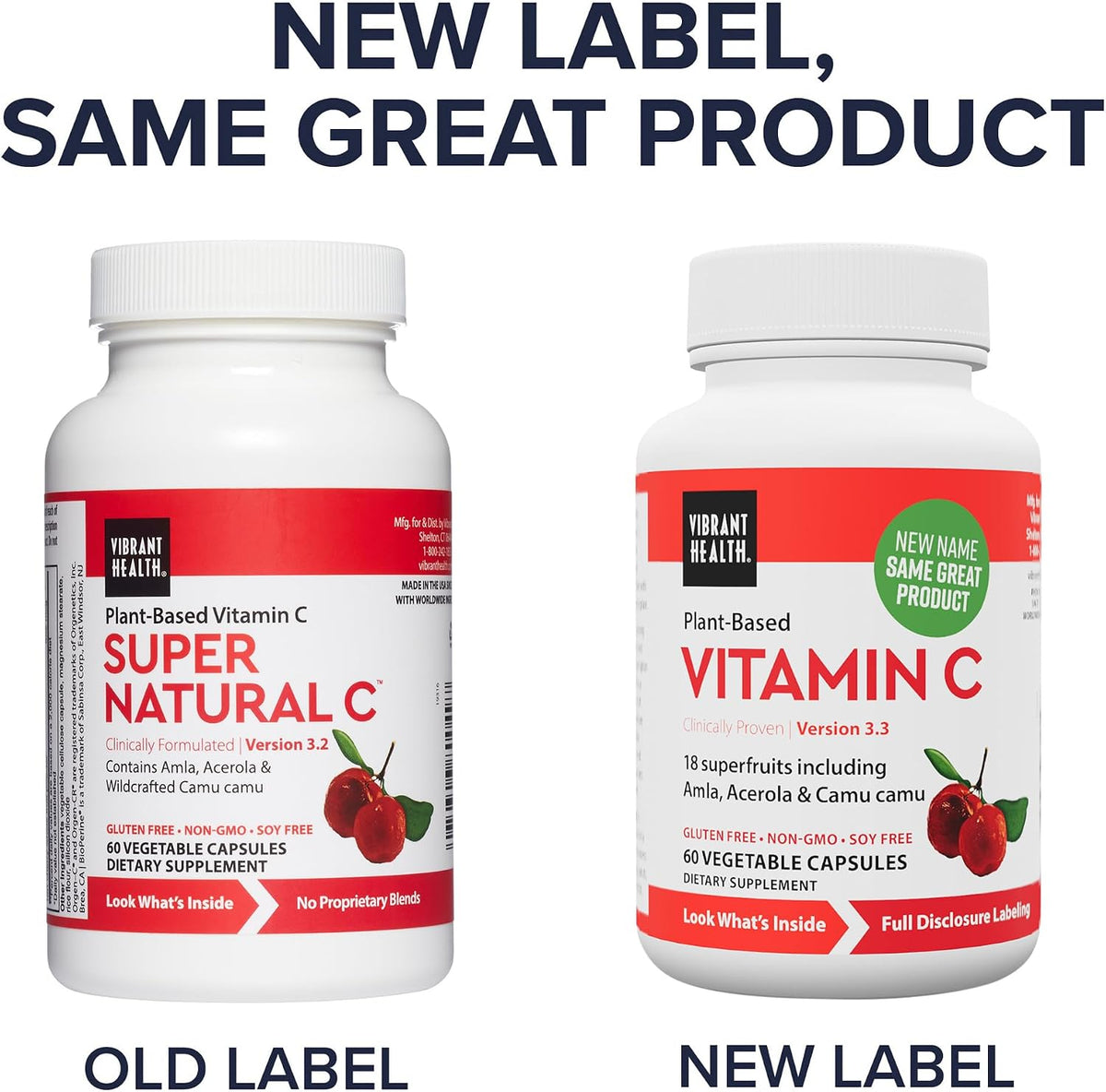 Vibrant Health Super Natural C, 120 mg / 1600 ORAC, Capsules, 60 Count – Image 3