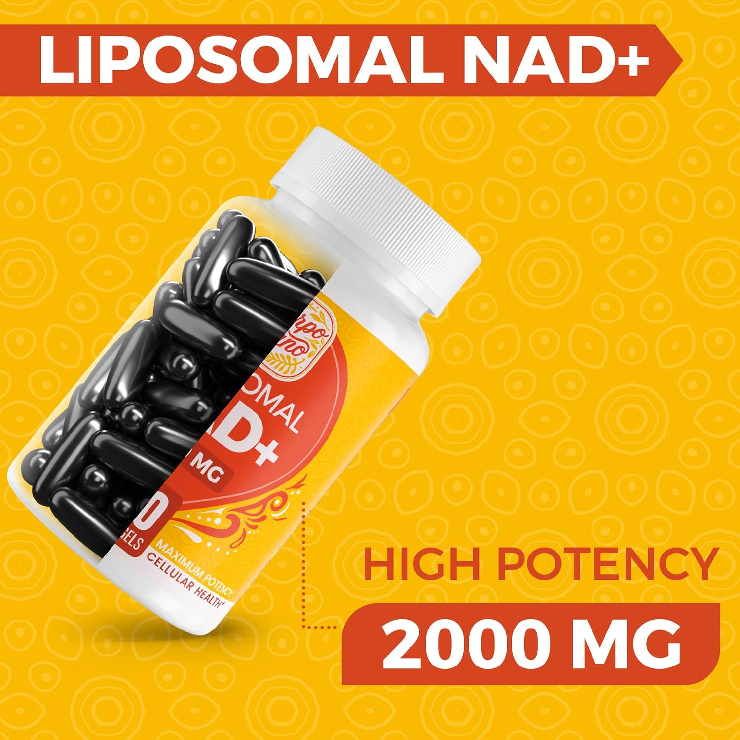 Cuerpo Sano 2000 mg NAD Supplement, Liposomal NAD+ with High Absorption, 120 Softgels - görsel 3