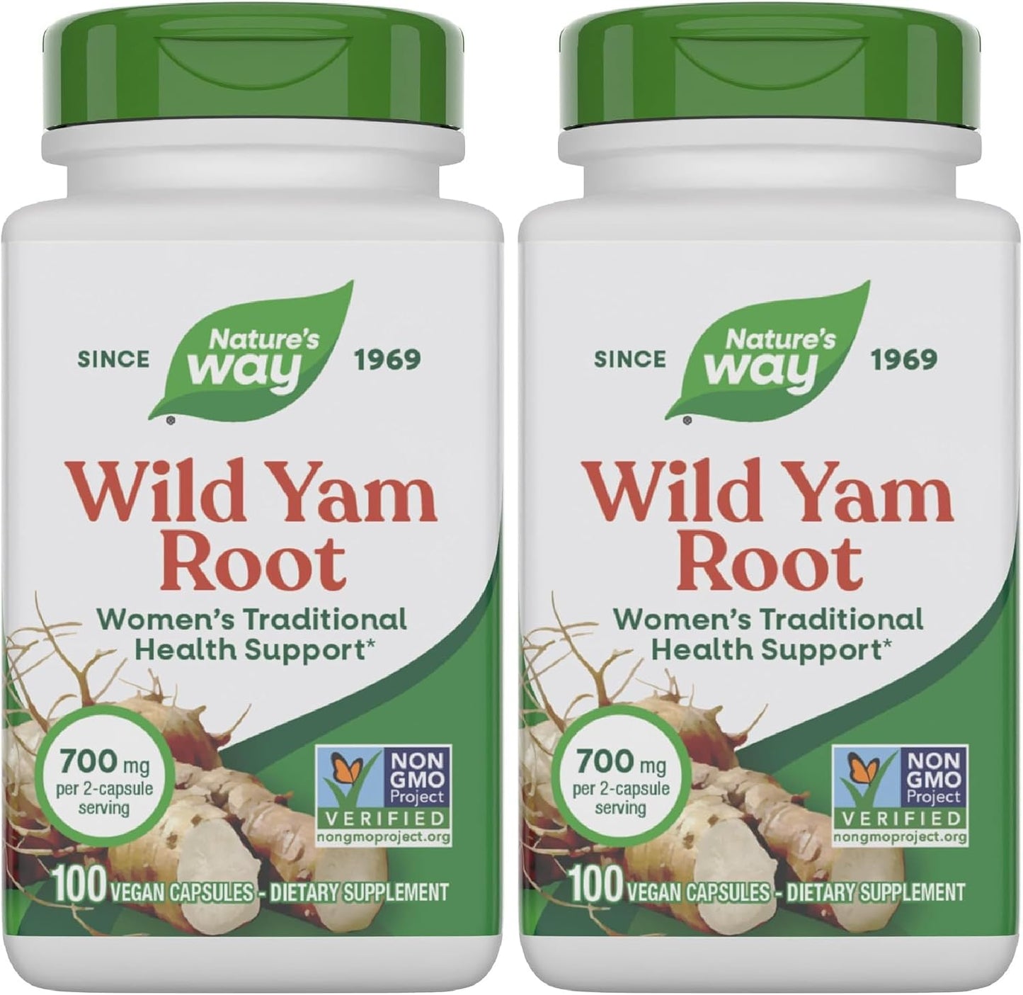 Nature's Way Wild Yam Root Capsules, Traditional Herbal Support for Women, 700 mg, 180 Vegan Capsules - görsel 7