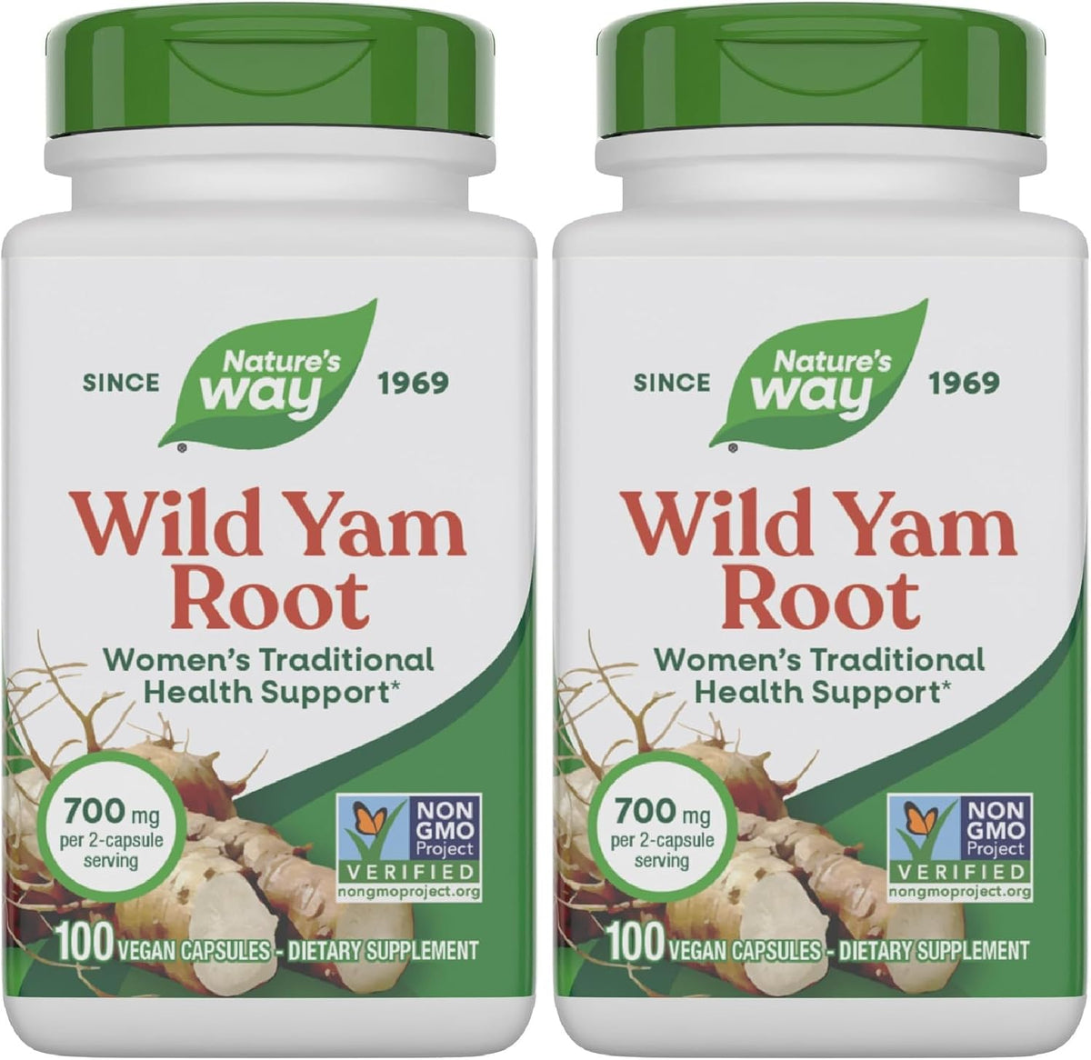 Nature's Way Wild Yam Root Capsules, Traditional Herbal Support for Women, 700 mg, 180 Vegan Capsules - görsel 7