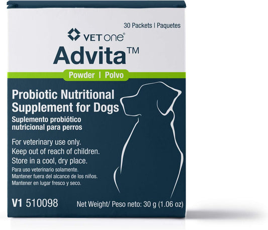 VetOne Advita Probiotic Supplement for Dogs – 30 x 1 g Packets