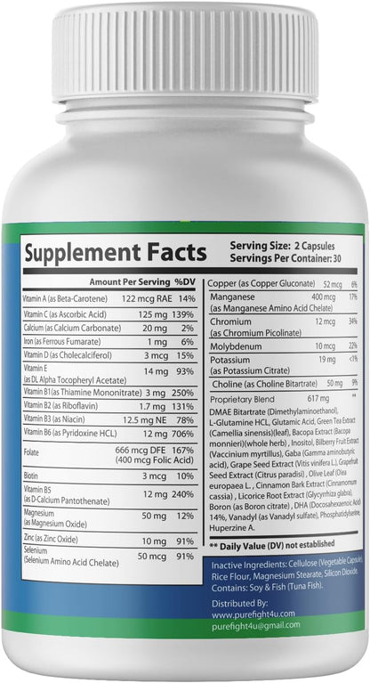 Neuronol Advanced Cognitive Formula – Supports Brain Function & Boosts Cognitive Performance | 60 Capsules