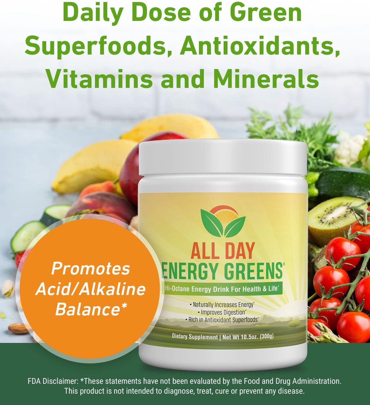 IVL - All Day Energy Greens - Supplement Powder Mix Drink, Greens Powder Superfood - Super Greens Blend for Optimal Nutrition, Energy & Digestion, Green Juice Superfood Boost - görsel 6