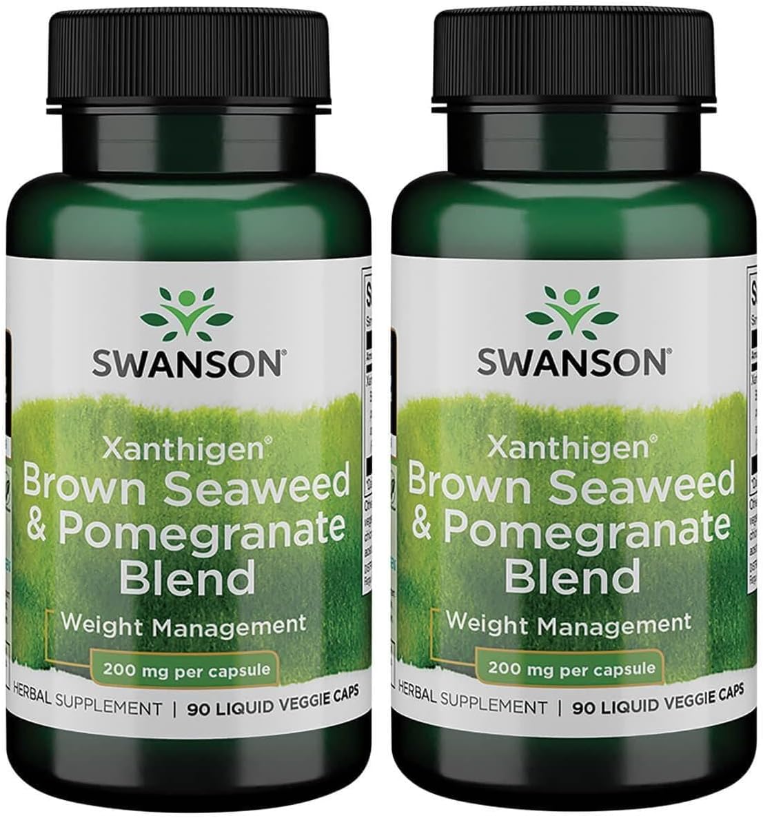 Swanson Xanthigen - Brown Seaweed & Pomegranate Blend - 200 mg, 90 Liquid Vegetarian Capsules (3 Pack) - görsel 2