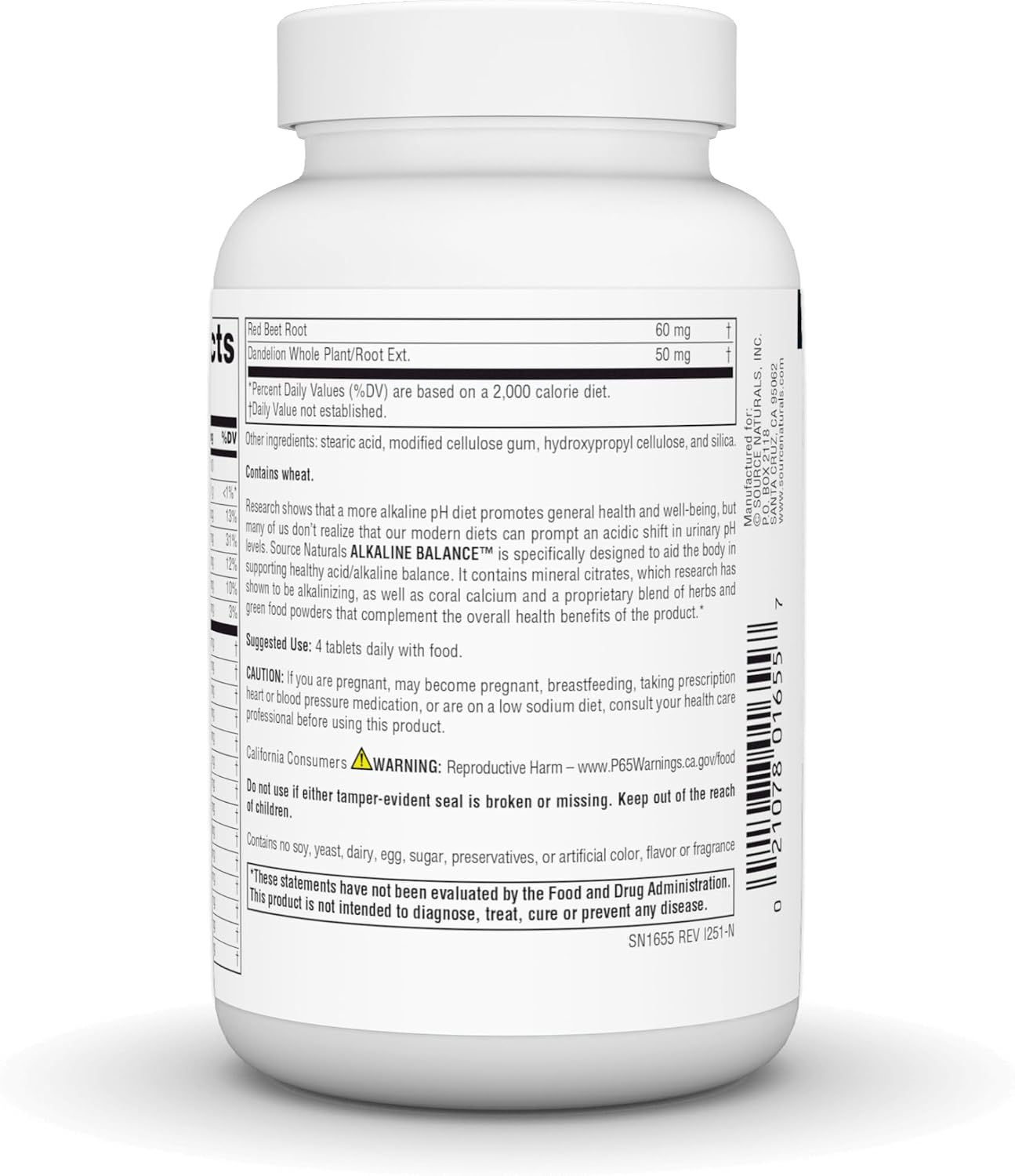 Source Naturals Alkaline Balance – pH Support Food Supplement, 60 Tablets - görsel 4