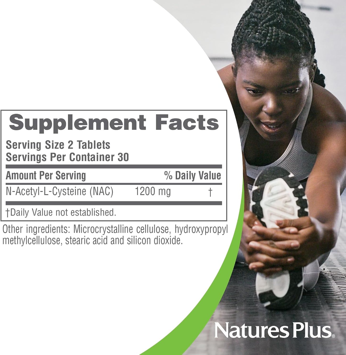 NaturesPlus PRO NAC 1200 mg - 60 Tablets - görsel 4