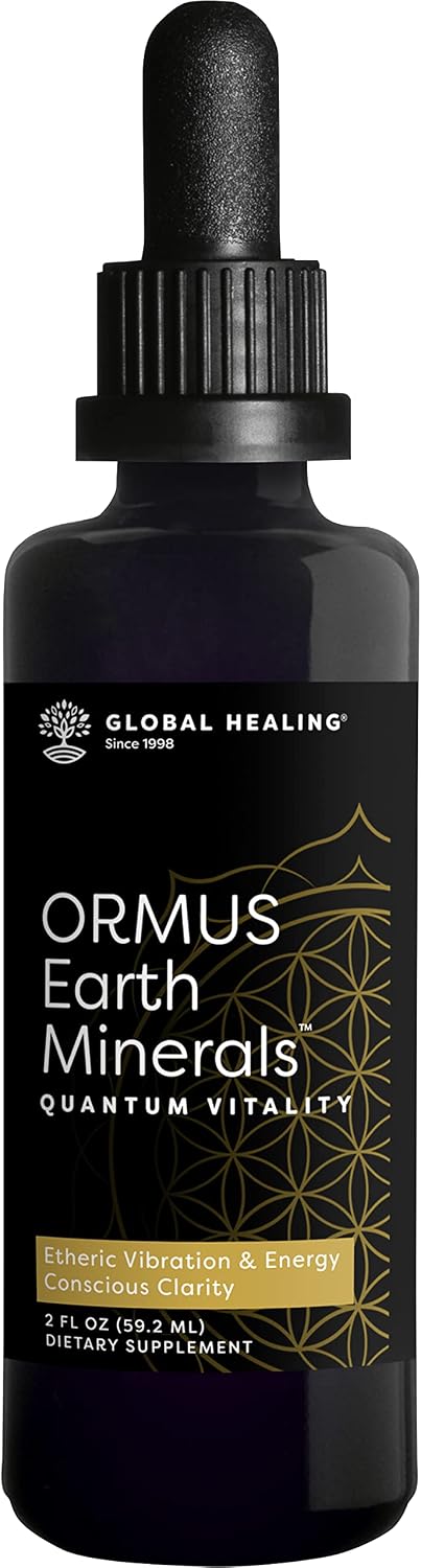 Global Healing Center ORMUS Earth Minerals - Liquid Gold, Platinum & Iridium Blend for Lucid Dreaming and Mindful Meditation - görsel 1