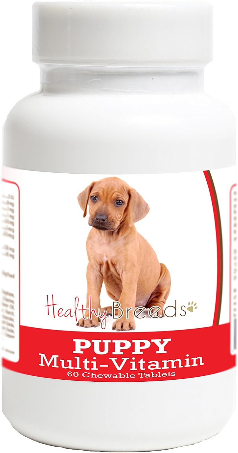 Healthy Breeds Rhodesian Ridgeback Puppy Multivitamin Tablets – 60 Chewable Tablets - görsel 1