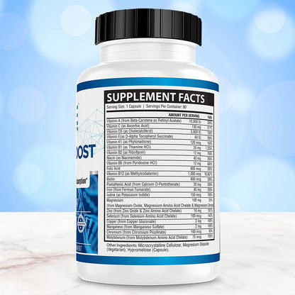 Bariatric Boost One-A-Day Multivitamin – 90-Day Supply with 45mg Iron