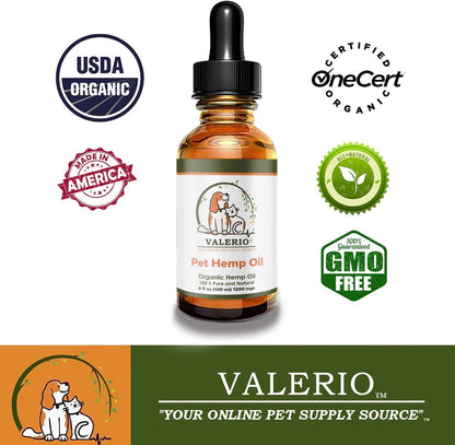 Valerio Pets Hemp Oil for Dogs and Cats (118 ml)