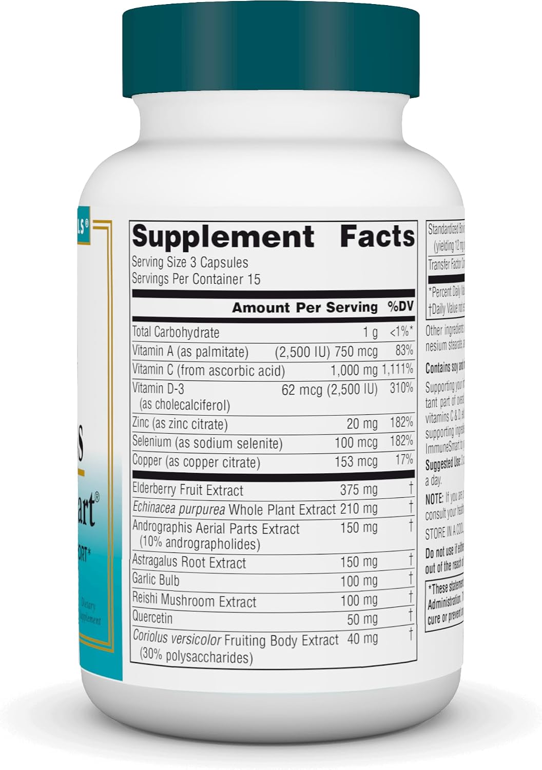 Source Naturals Wellness ImmuneSmart - Core Daily Immune Support (45 Capsules) - görsel 2