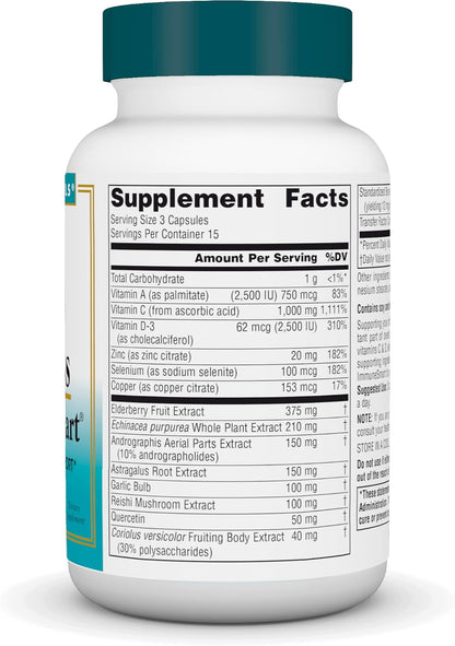 Source Naturals Wellness ImmuneSmart - Core Daily Immune Support (45 Capsules)