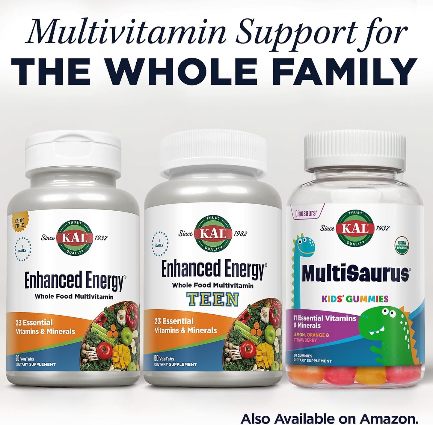 KAL Enhanced Energy Whole Food Chewable Multivitamin with Iron - görsel 6