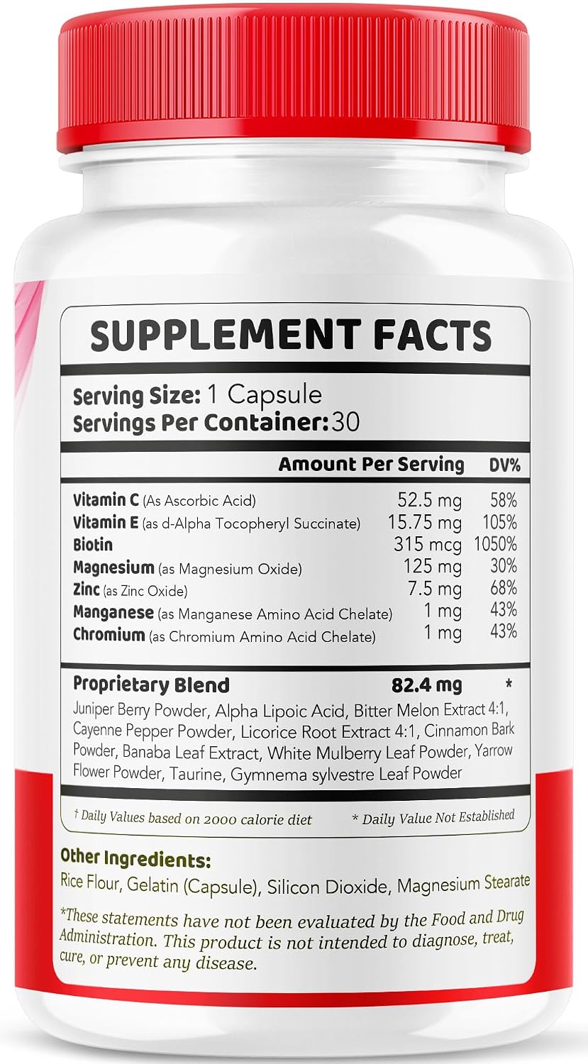 Gluco Revive - GlucoRevive, Gluco Revive Pills, GlucoRevive Support, GlucoRevive Capsules, Gluco Revive All Natural Premium Formula, 30 Capsules - görsel 8