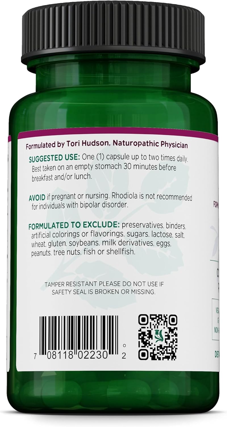 Vitanica Rhodiola Rosea Root Extract 200mg, – Improves mental focus: Many users report sharper concentration and – Image 3