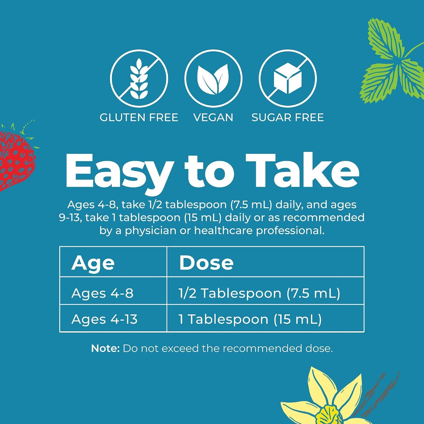 MARYRUTH'S Organic Kids Multivitamin Liposomal | Sugar Free Multivitamin for Kids | Immune Support | Bone Health | Cognitive Support | Overall Wellness | USDA Organic | Vegan | Non-GMO | 450 ml - görsel 8