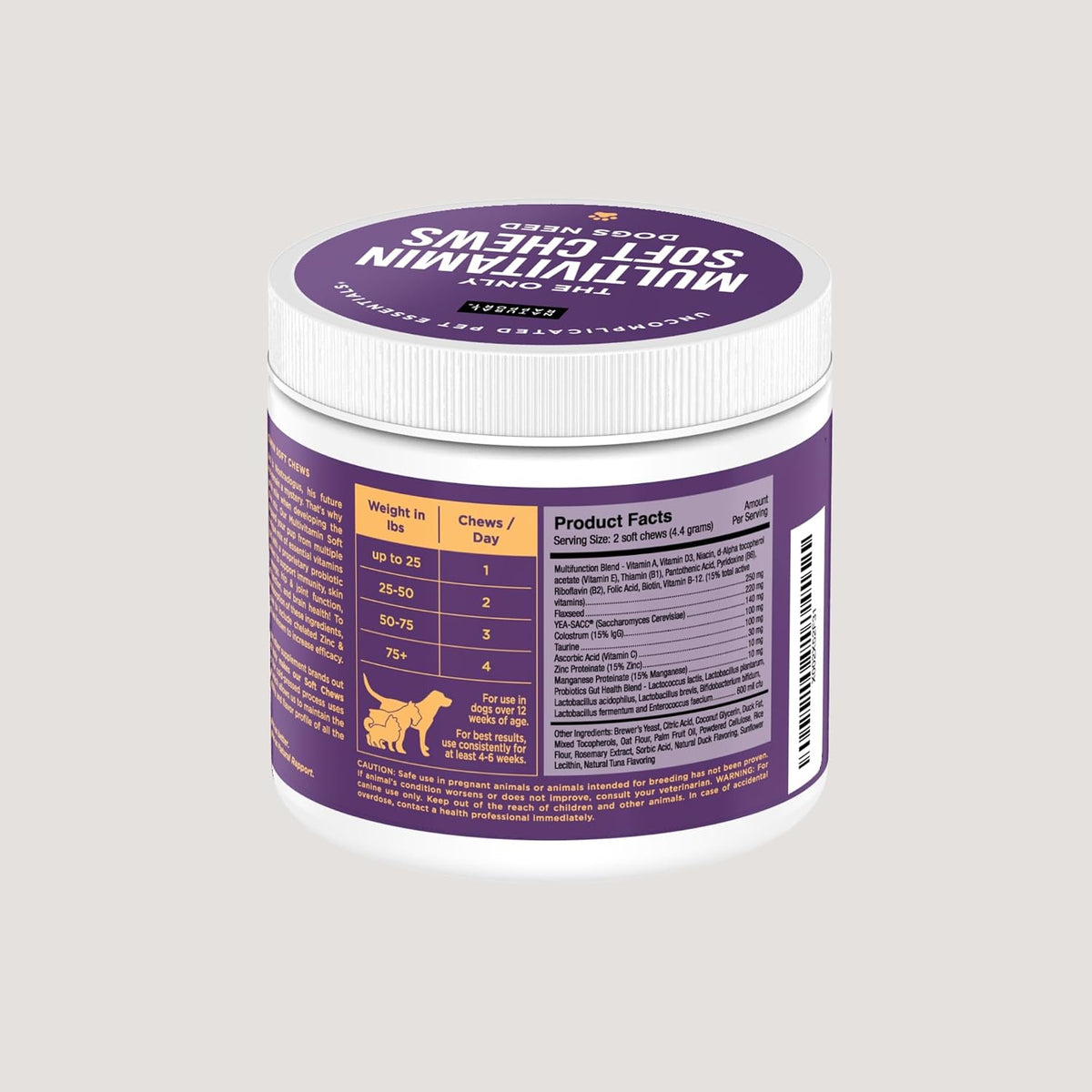 Natural Rapport Dog Multivitamin Soft Chews - 120 Chews - görsel 6