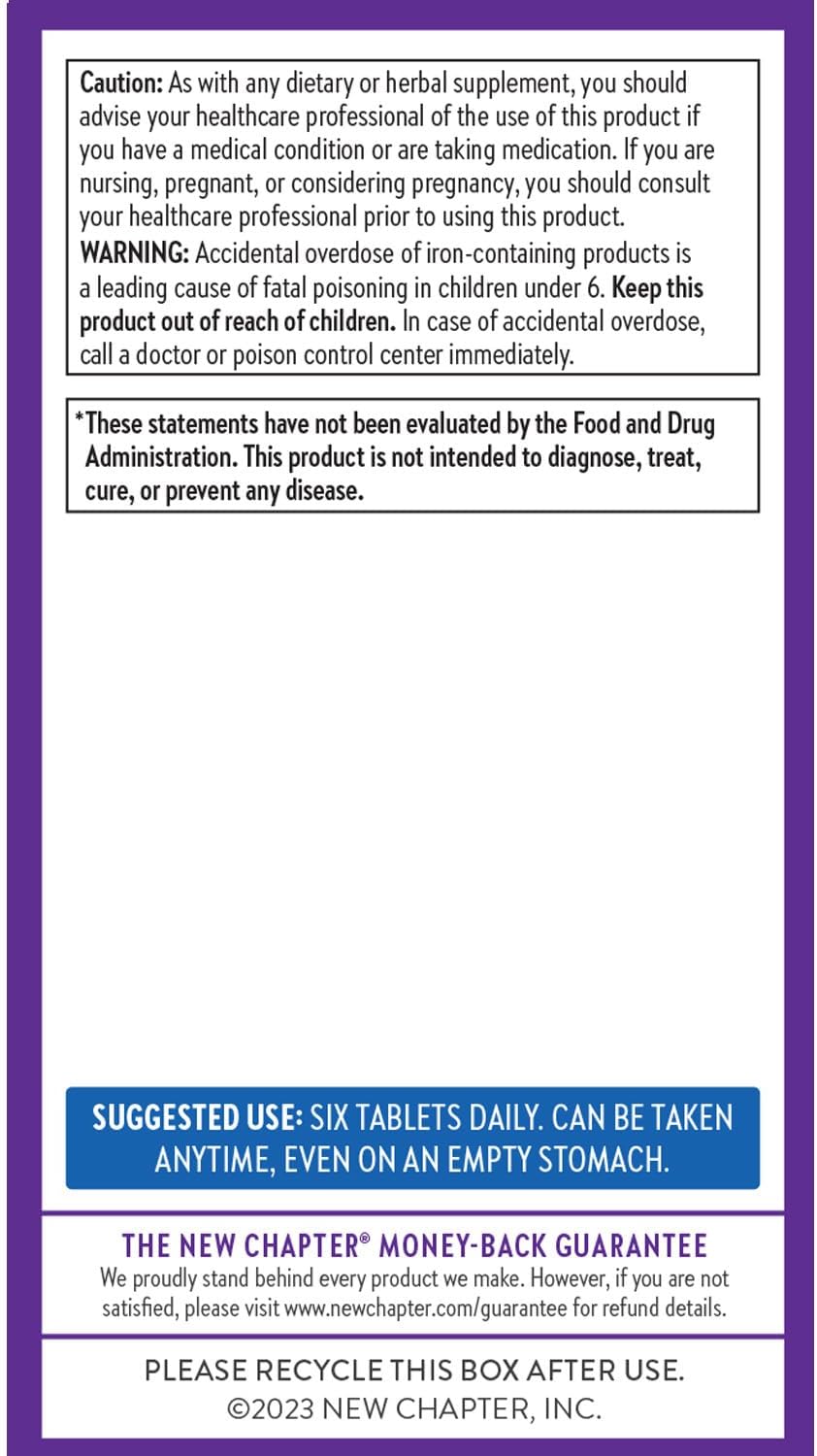 New Chapter Tiny Tabs Multivitamin - 192 Tablets - görsel 7